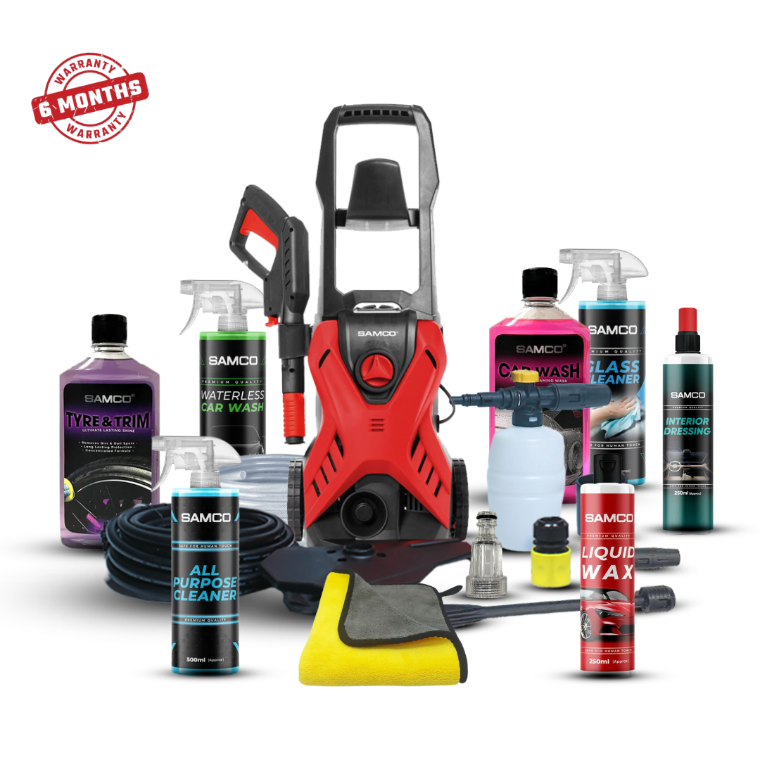 High Pressure Washer 1400 Watts (110 Bar) with 8 in 1 Kit