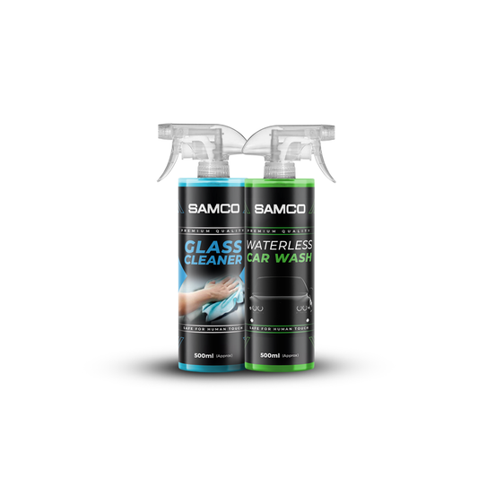 Samco Glass Cleaner + Samco Waterless Car Wash - Samco Pakistan