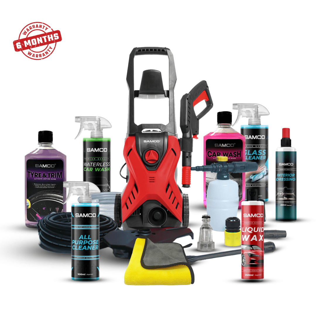 High Pressure Washer 1600 Watts (130 Bar) with 8 in 1 Kit - Samco Pakistan