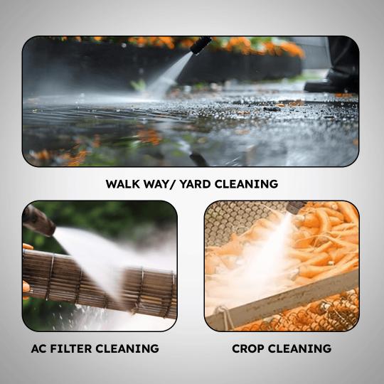 Induction Motor Pressure Washer 1800 Watts (150 Bar) + Foaming canon + Samco Foaming Shampoo + Samco Tyre & Trim Gel