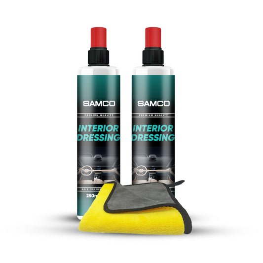 Pack of 2 Interior Dressing - 500ml with Microfibre Towel