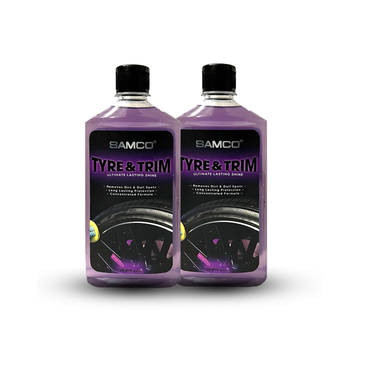 Pack of 2 Samco Tyre & Trim Gel - 500ml - Samco Pakistan