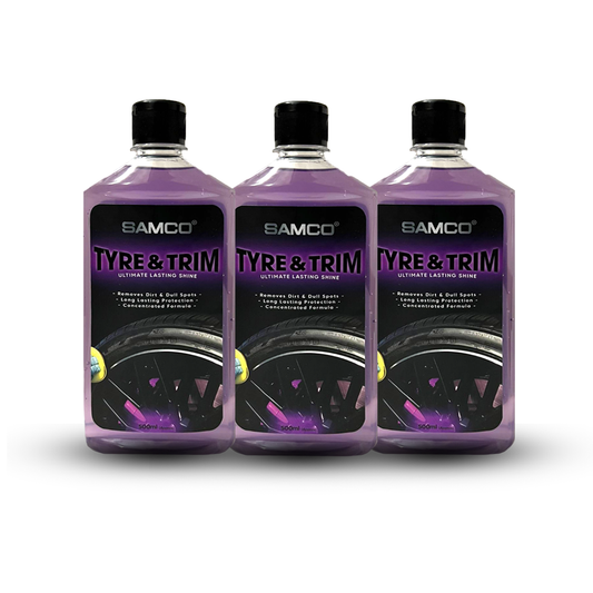 Pack of 3 Samco Tyre & Trim Gel - 500ml - Samco Pakistan