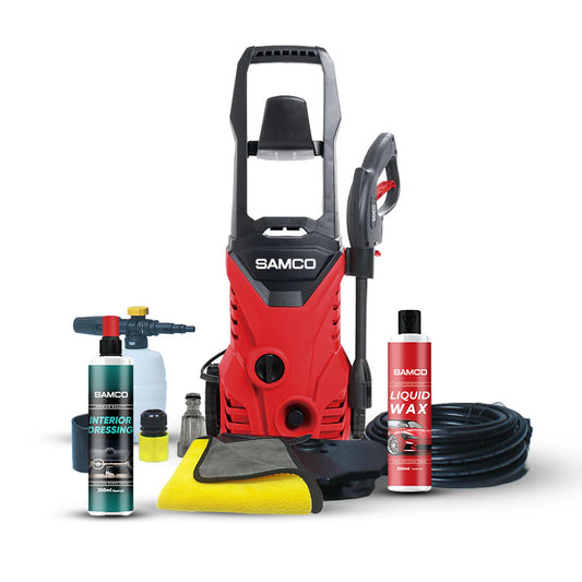 High Pressure Washer 1400 Watts (110 Bar) with Ultimate Shine Bundle