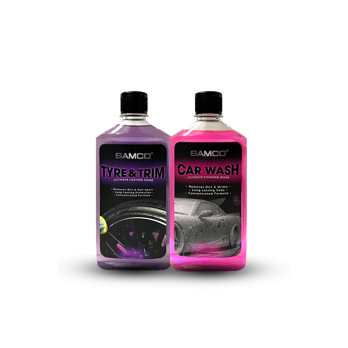Samco Foaming Shampoo + Samco Tyre and Trim Gel - Samco Pakistan