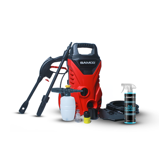 High Pressure Washer 1600 Watts (130 Bar) with Foaming Canon + Samco All Purpose Cleaner - Samco Pakistan