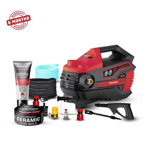 Induction Motor Pressure Washer 1800 Watts (150 Bar) with Hybrid Ceramic Car Wax + Scratch Remover + Free Microfibre