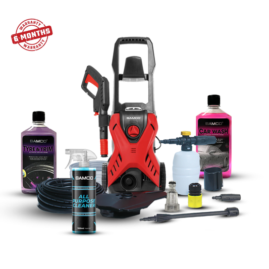 High Pressure Washer 1400 Watts (110 Bar) with Ultimate Car Care Bundle