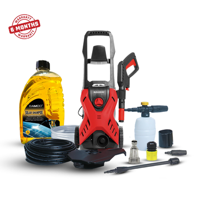High Pressure Washer 1600 Watts (130 Bar) with Samco Solar Cleaning Shampoo
