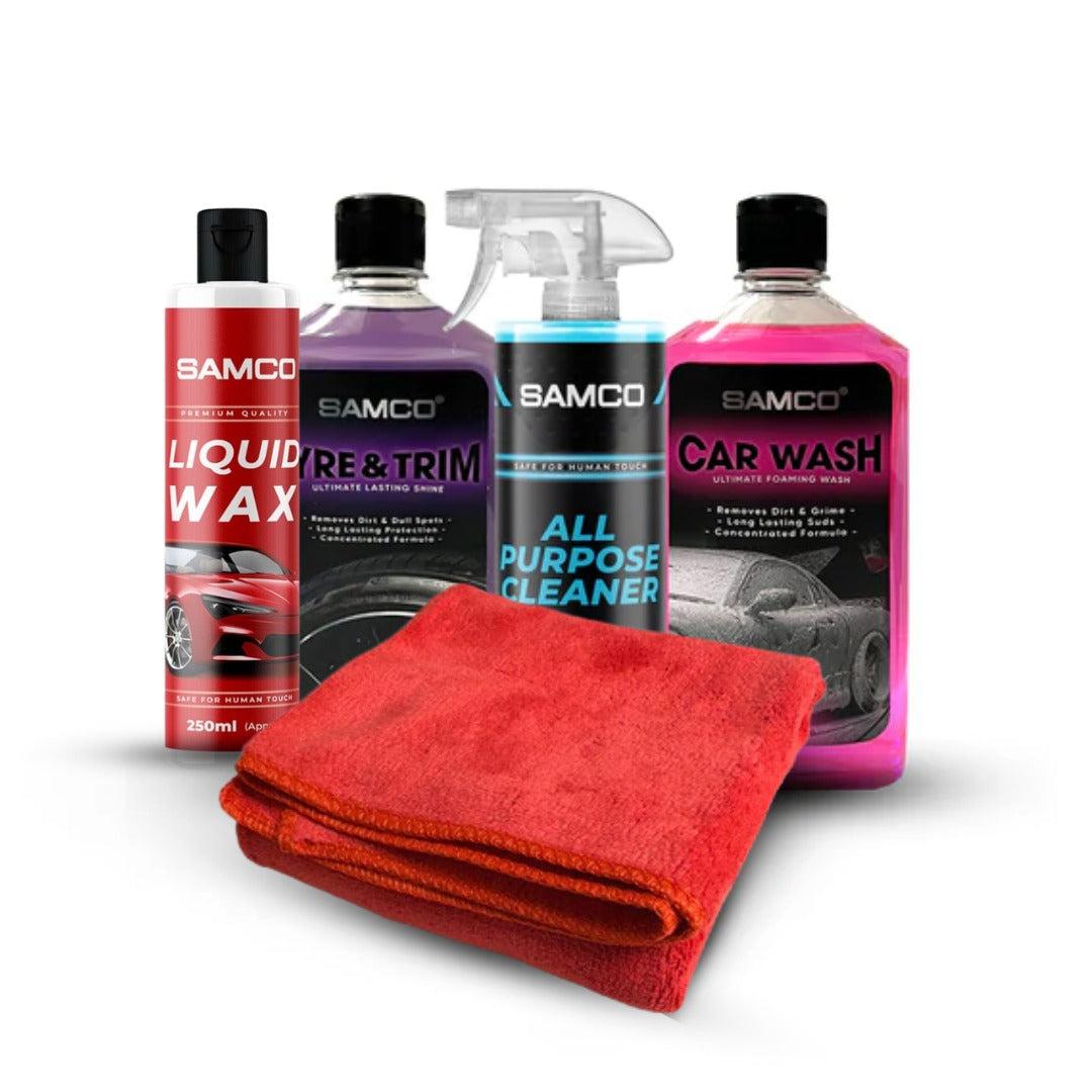 Ultimate Car Care Bundle + Red Microfibre Towel