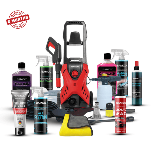 High Pressure Washer 1400 Watts (110 Bar) with 9 in 1 Kit - Samco Pakistan