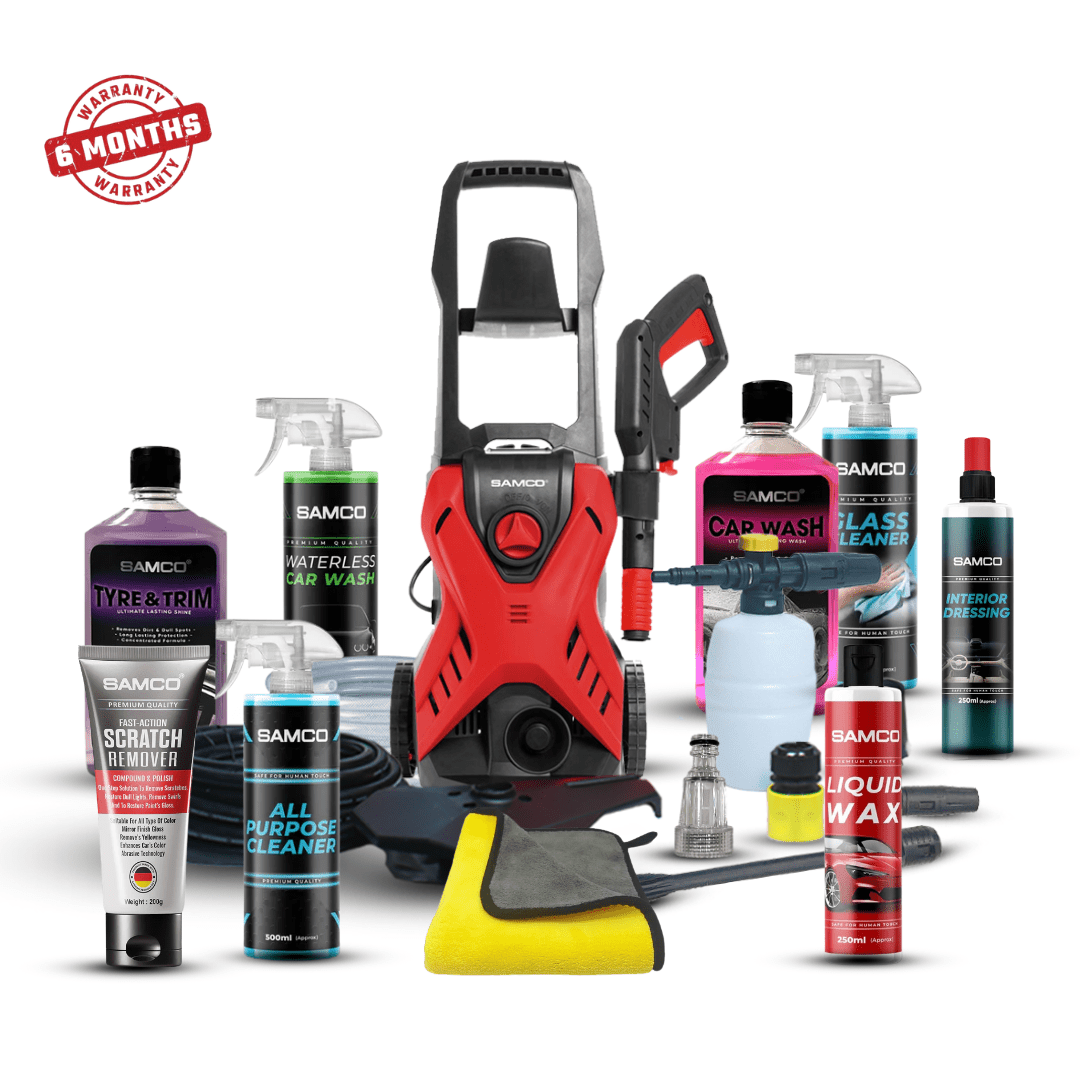 High Pressure Washer 1600 Watts (130 Bar) with 9 in 1 Kit - Samco Pakistan
