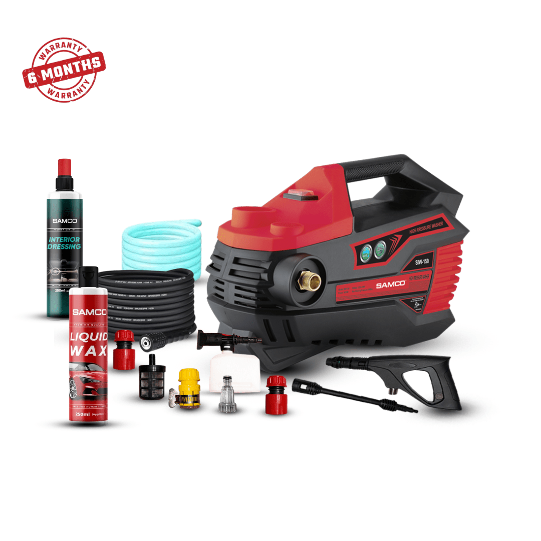 Induction Motor Pressure Washer 1800 Watts (150 Bar) with Ultimate Shine Bundle - Samco Pakistan