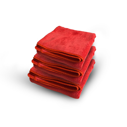 Samco Microfiber Towel Red – 40x40cm 400GSM - Pack of 3 - Samco Pakistan