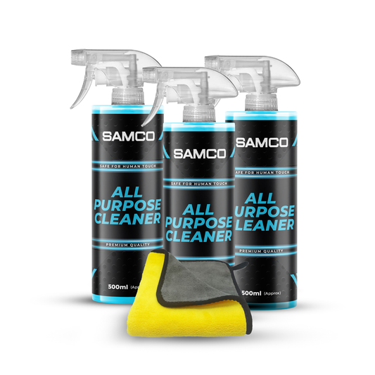 Pack of 3 Samco All Purpose Cleaner - 500ml with Microfibre Towel - Samco Pakistan