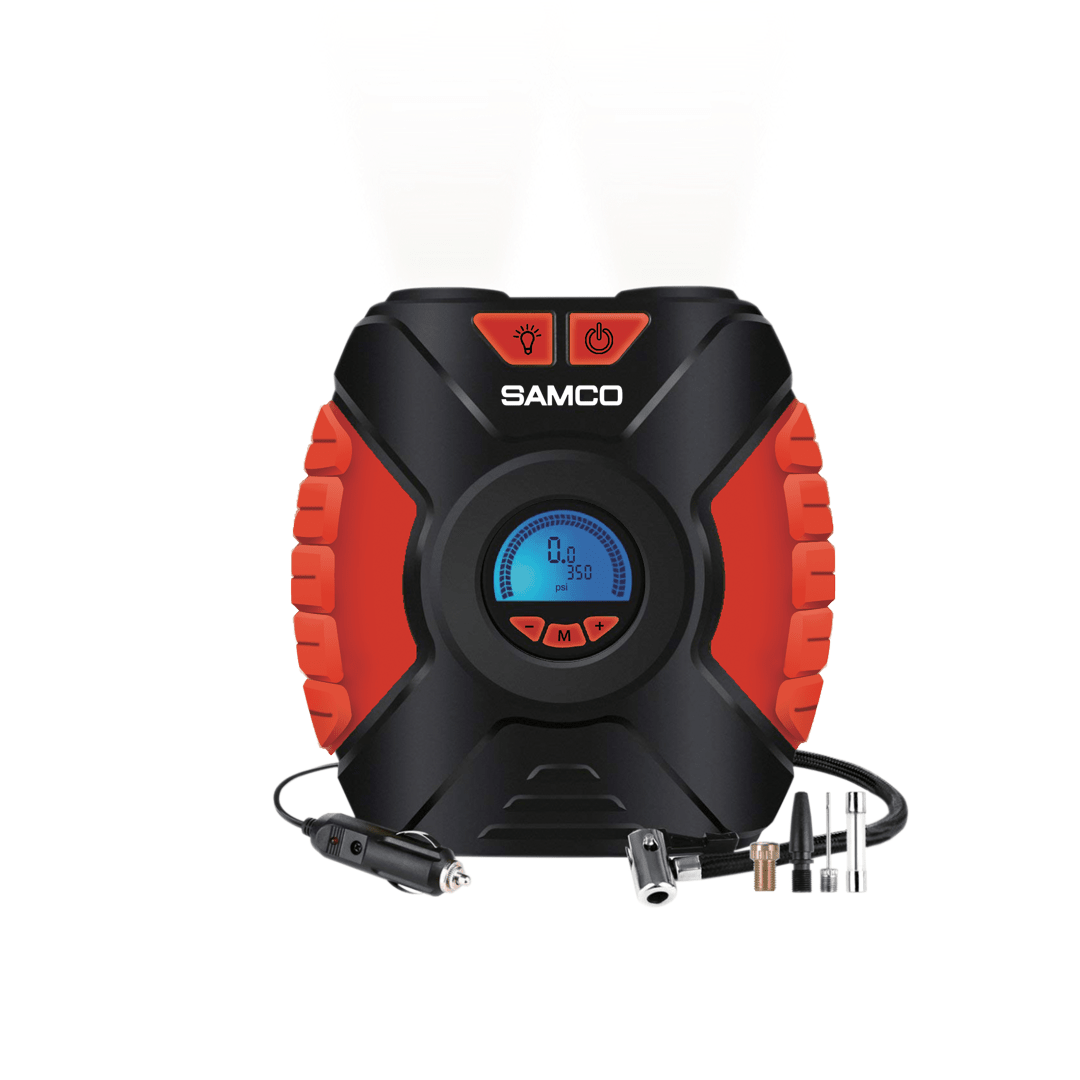 Samco Digital Tyre Inflator with LED light - SM1618 - Samco Pakistan